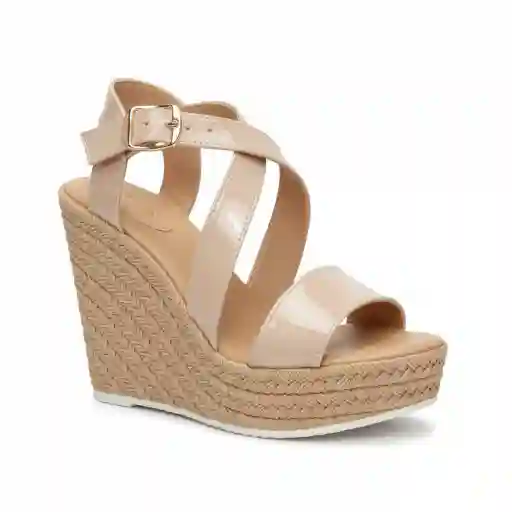 Bambi Cruzada Nude - Cuña Esparto Elegante